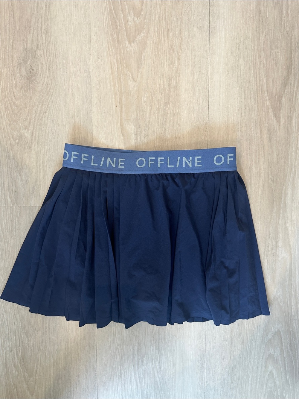 NWT Aerie Offline Navy Pleated Mini Athletic Skirt